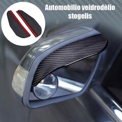 Auto spoguļa vāciņš Carbon, 2 gab. cena un informācija | Auto piederumi | 220.lv