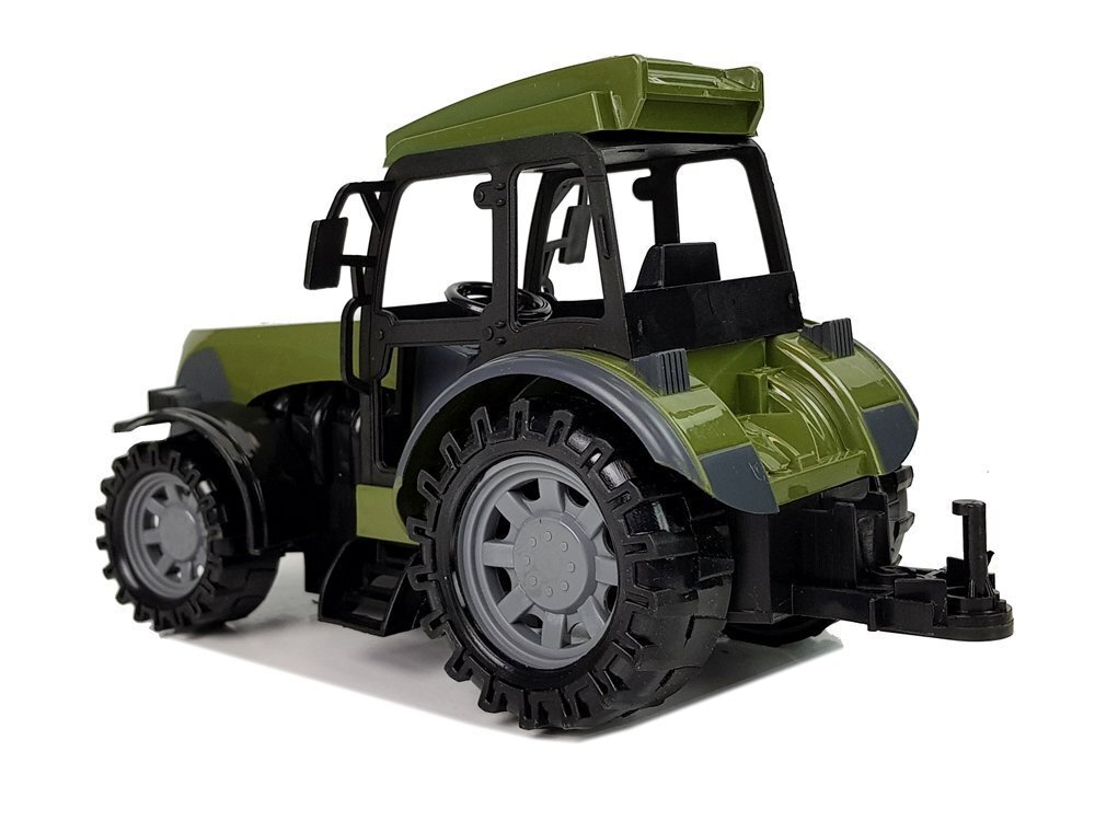 Tālvadības pults vadāms zaļš traktors ar piena tvertni cena un informācija | Rotaļlietas zēniem | 220.lv