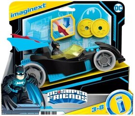 Mattel Imaginext: Супердрузья DC - гоночный бэтмобиль в стиле летучих мышей (HD48) цена и информация | Конструктор автомобилей игрушки для мальчиков | 220.lv