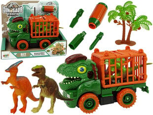 Dinozauru kravas automašīna ar transportieri un skrūvgriezi cena un informācija | Rotaļlietas zēniem | 220.lv