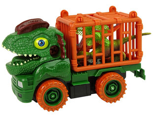 Dinozauru kravas automašīna ar transportieri un skrūvgriezi cena un informācija | Rotaļlietas zēniem | 220.lv