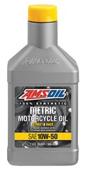 Oil AMSOIL 10W-50 Synthetic Metric Motorcycle Oil 0.946ml (MSRQT) cena un informācija | Motoreļļas | 220.lv