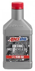 Eļļa AMSOIL 15W-50 sintētiskā metriskā motociklu eļļa 0.946ml (MFFQT) цена и информация | Моторное масло | 220.lv