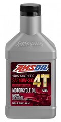 Eļļa AMSOIL 10W-30 100% sintētiskā 4T veiktspējas 4-taktu motociklu eļļa 0.946ml (MC3QT) cena un informācija | Motoreļļas | 220.lv