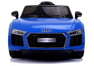 Одноместный электромобиль для детей Audi R8 Spyder, синий цена и информация | Электромобили для детей | 220.lv