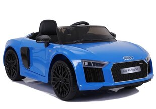 Vienvietīgs elektromobilis bērniem Audi R8 Spyder, zils цена и информация | Электромобили для детей | 220.lv