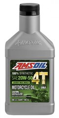 Eļļa AMSOIL 20W-50 100% sintētiska 4T veiktspēja 4-taktu motociklu eļļa 0.946ml (MC5QT) цена и информация | Моторное масло | 220.lv