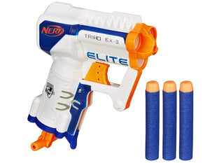 Šautuvas Nerf GUN N-Strike Triad Ex-3 su 3 šoviniais цена и информация | Игрушки для мальчиков | 220.lv