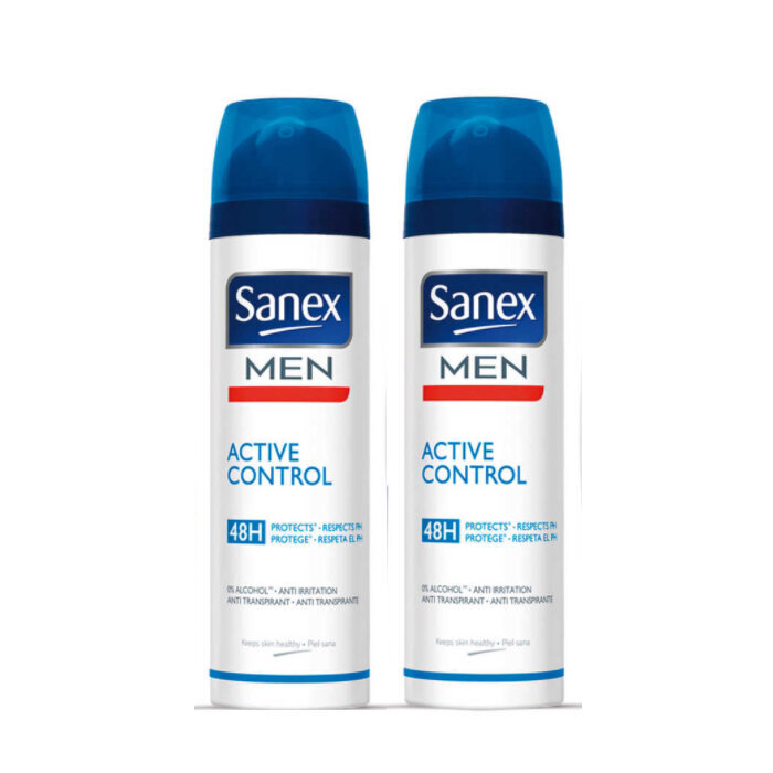 Izsmidzināms dezodorants Men Active Control Sanex, 2 gab. cena un informācija | Dezodoranti | 220.lv
