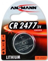 Ansmann CR2477 baterijas, 3 V цена и информация | Батареи | 220.lv