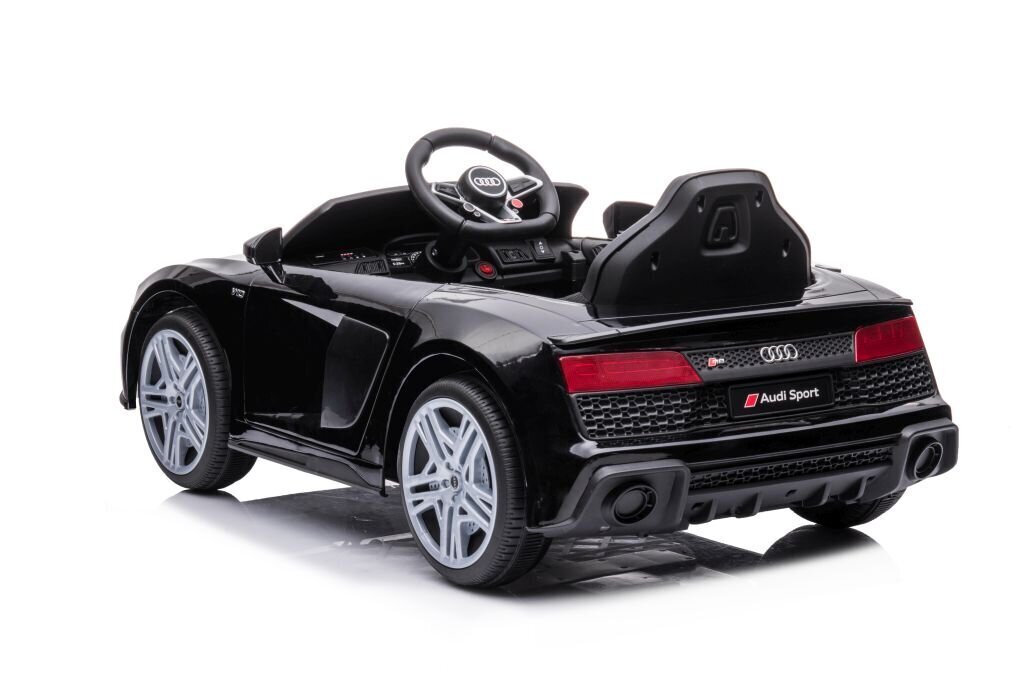 Vienvietīgs elektromobilis bērniem Lean Toys Audi R8 A300, melns cena un informācija | Bērnu elektroauto | 220.lv