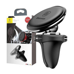 Car Mount Holder Baseus Magnetic Air Vent Black OS цена и информация | Держатели для телефонов | 220.lv