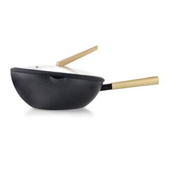 Wok panna, 30 cm, ar vāku cena un informācija | Pannas | 220.lv