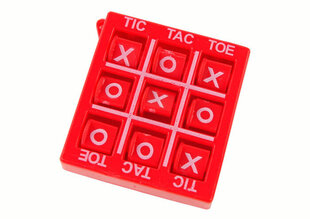 Žaidimas Tic-tac-toe, 4,5 cm, raudonas цена и информация | Настольные игры, головоломки | 220.lv