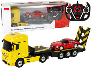 Traktors ar automašīnu un tālvadības pulti Mercedes-Benz Rastar cena un informācija | Rotaļlietas zēniem | 220.lv