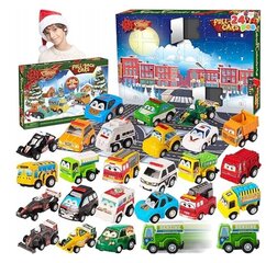 Adventes kalendārs Joyin Pull Cars 11888, 24gb. цена и информация | Конструктор автомобилей игрушки для мальчиков | 220.lv