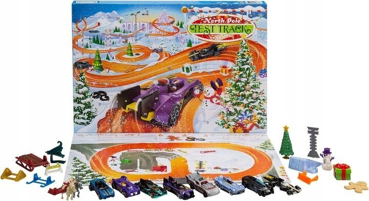 Adventes kalendārs Mattel Hot Wheels 965-9021 цена и информация | Rotaļlietas zēniem | 220.lv