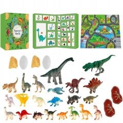 Adventes kalendārs bērniem ElectoKids Dinozauru pasaule, zaļš цена и информация | Конструктор автомобилей игрушки для мальчиков | 220.lv