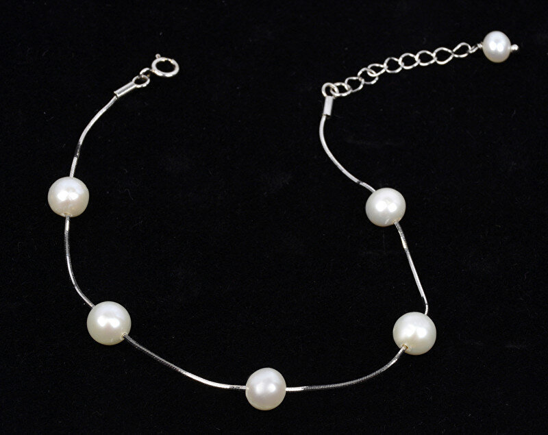 Pērļu rokassprādze sievietēm JwL Luxury Pearls JL0173 cena un informācija | Rokassprādzes | 220.lv