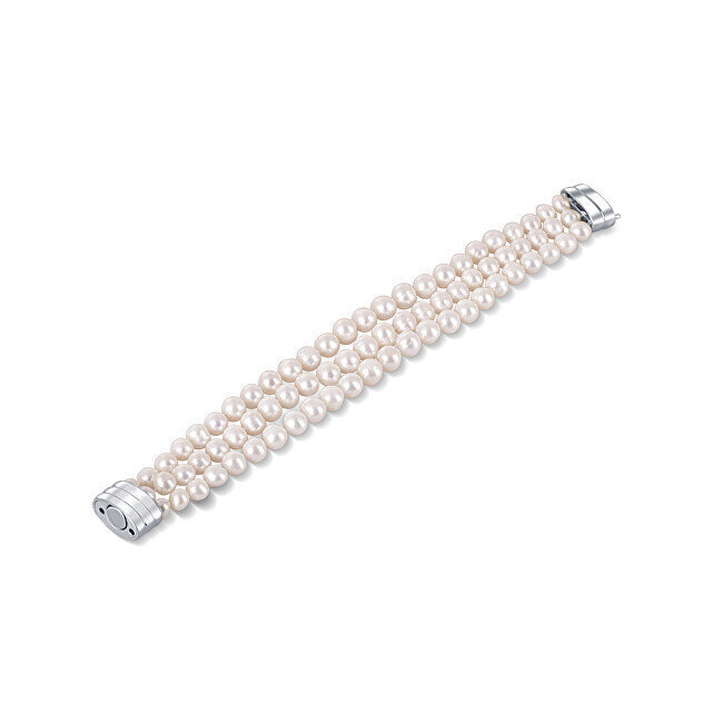 Pērļu rokassprādze sievietēm JwL Luxury Pearls JL0668 cena un informācija | Rokassprādzes | 220.lv