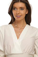 Sudraba kaklarota ar pērli sievietēm JwL Luxury Pearls JL0708 cena un informācija | Kaklarotas | 220.lv