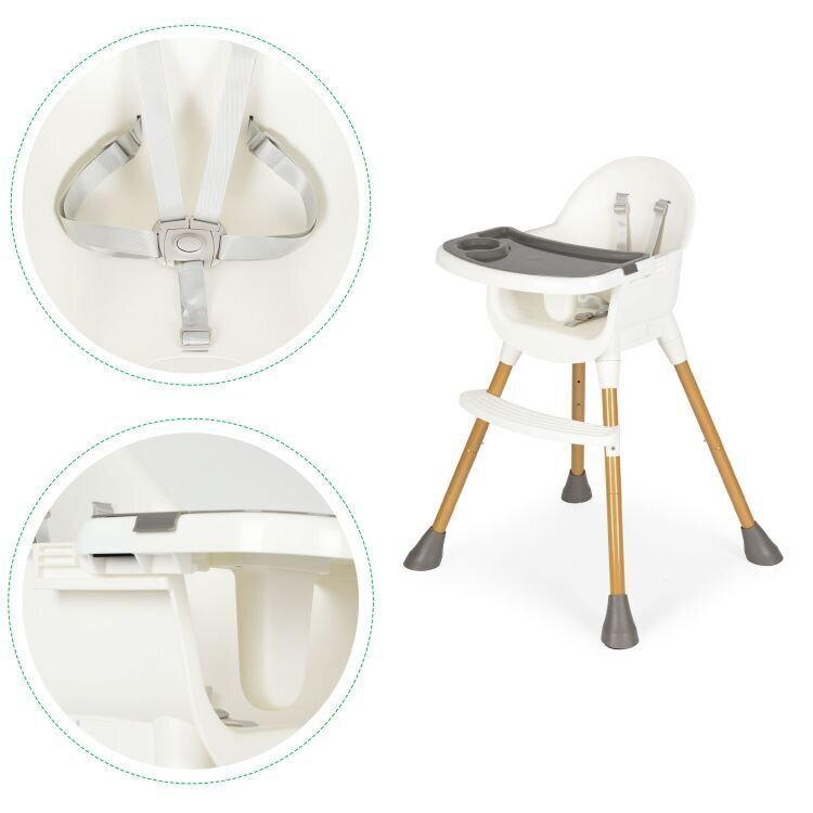 Spēka krēsls Eco Toys HA-042, balts cena un informācija | Barošanas krēsli | 220.lv