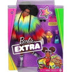 Lelle Barbie Extra Rainbow Coat ar aksesuāriem cena un informācija | Rotaļlietas meitenēm | 220.lv