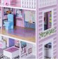 Koka leļļu namiņš ar piederumiem Costway, rozā, 61 x 26,5 x 71 cm cena un informācija | Rotaļlietas meitenēm | 220.lv