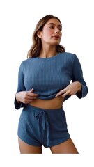 Пижама с шортиками «Синяя» цена и информация | Женские пижамы, ночнушки | 220.lv