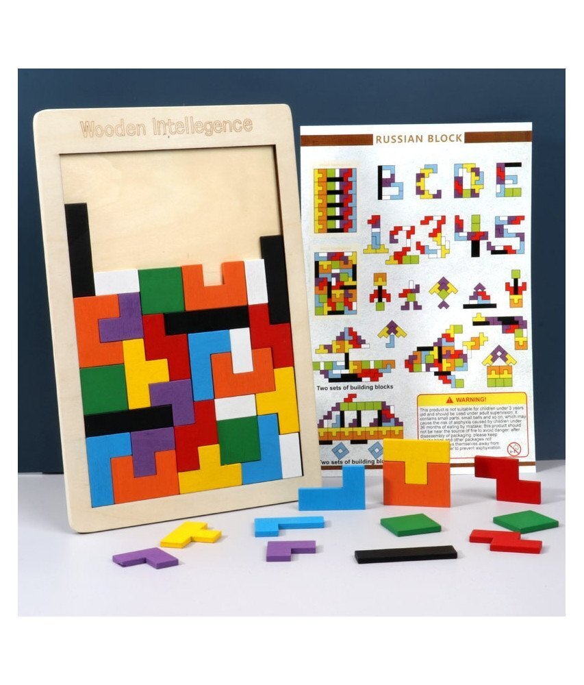 Koka puzle spēle Tetris, 40 gab. cena un informācija | Galda spēles | 220.lv