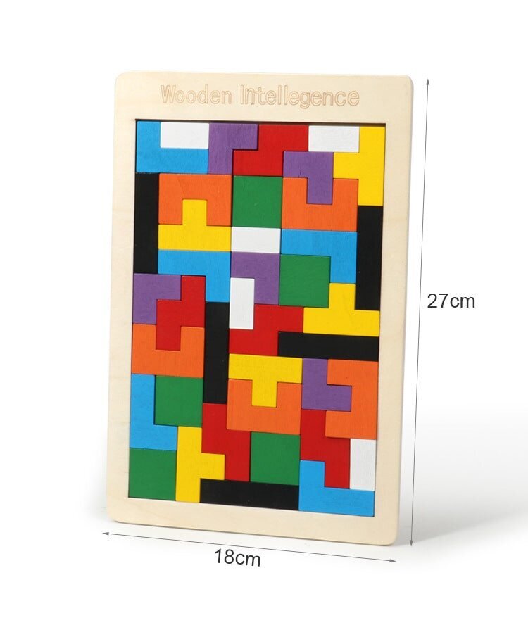 Koka puzle spēle Tetris, 40 gab. цена и информация | Galda spēles | 220.lv