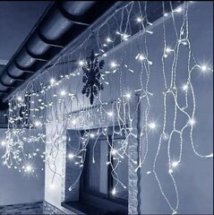 Гирлянда - сосульки уличные 500 LED, холодный белый цвет FLASH 20,5 м цена и информация | Гирлянды | 220.lv