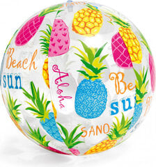 Piepūšamā pludmales bumba Intex Ananāss, 51 cm, dažādu krāsu cena un informācija | Piepūšamās rotaļlietas un pludmales preces | 220.lv
