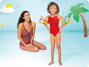 Bērnu peldēšanas piedurknes Intex, dažādu krāsu cena un informācija | Piepūšamās rotaļlietas un pludmales preces | 220.lv