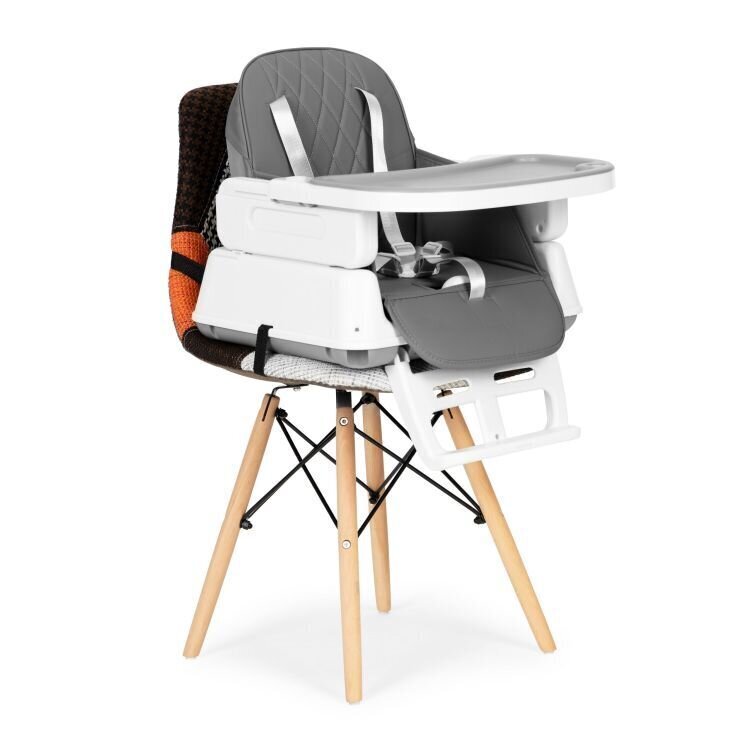 3in1 saliekamais barošanas krēsls Eco Toys HA-009, pelēks cena un informācija | Barošanas krēsli | 220.lv