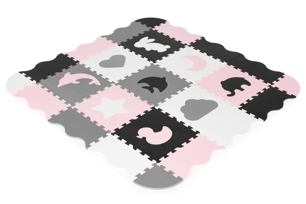 Paklājiņš-puzle ar žogu Eco Toys Ecoeva011, rozā/melns цена и информация | Attīstošie paklājiņi | 220.lv