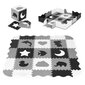 Paklājiņš-puzle ar žogu Eco Toys Ecoeva015, melni pelēks ​ cena un informācija | Attīstošie paklājiņi | 220.lv