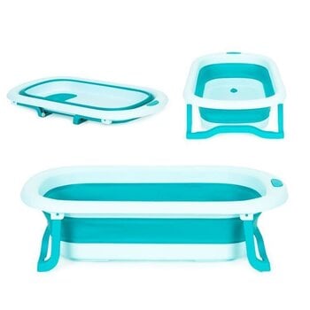 Bērnu saliekamā vanna Eco Toys HA-B37, zila cena un informācija | Mazuļa mazgāšana | 220.lv