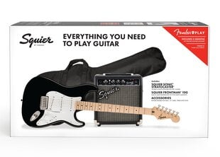 Elektriskās ģitāras komplekts Fender Squier Sonic Stra, Frontman 10G cena un informācija | Ģitāras | 220.lv