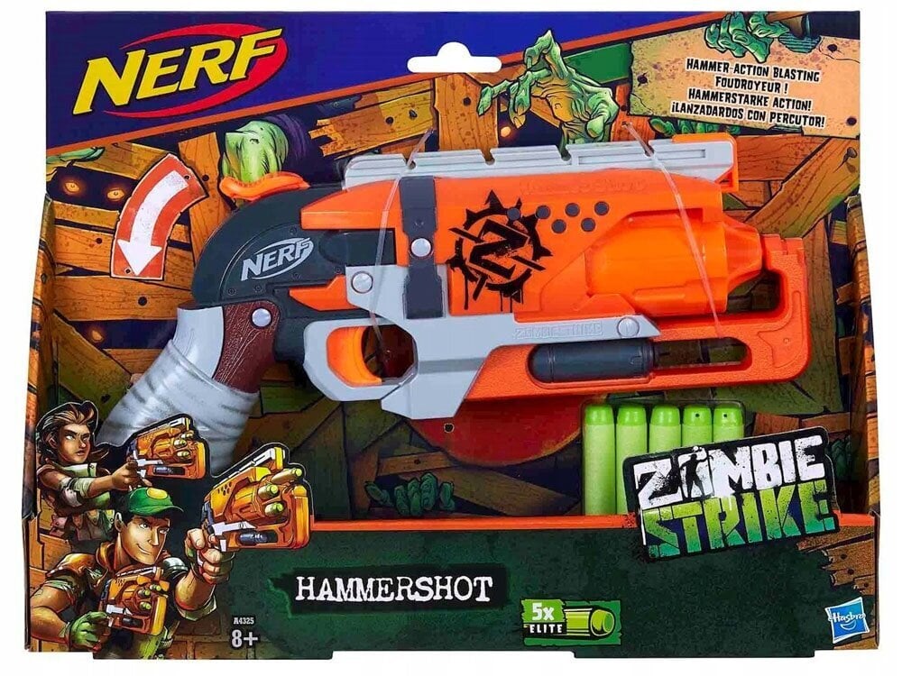 Šautene Nerf Zombie Strike Hammer цена и информация | Rotaļlietas zēniem | 220.lv