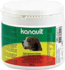 Uztura bagātinātājs suņiem Kanavit, 500 g cena un informācija | Vitamīni, uztura bagātinātāji, pretparazītu līdzekļi suņiem | 220.lv
