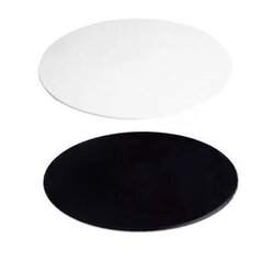Черно-белая круглая отражательная доска из акрилового листа, 20 х 20 см цена и информация | Осветительное оборудование для фотосъемок | 220.lv