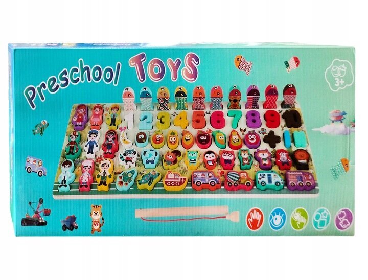 Montessori puzle un aktivitātes dēlis cena un informācija | Attīstošās rotaļlietas | 220.lv