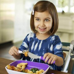 Galda piederumu komplekts Munchkin Splash, violeti цена и информация | Детская посуда, контейнеры для молока и еды | 220.lv