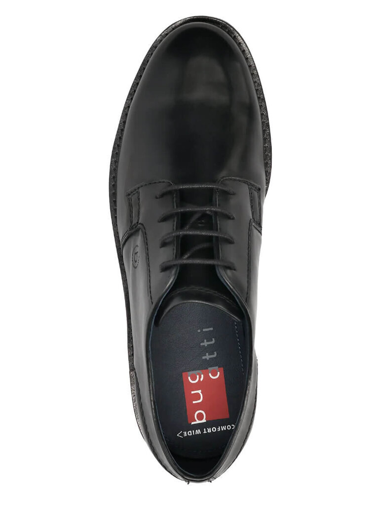 Kurpes vīriešiem Bugatti 573251037, melnas cena un informācija | Vīriešu kurpes, zābaki | 220.lv