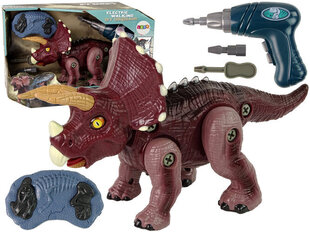 Rc dinozaurs ar urbjmašīnu Lean Toys cena un informācija | Rotaļlietas zēniem | 220.lv