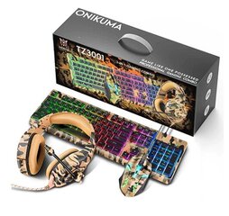 Onikuma TZ3001 3-in-1 RGB cena un informācija | Klaviatūras | 220.lv