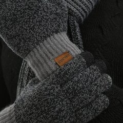 Зимний комплект (перчатки, шарф, шапка), серый M12112101-2 цена и информация | Мужские шарфы, шапки, перчатки | 220.lv