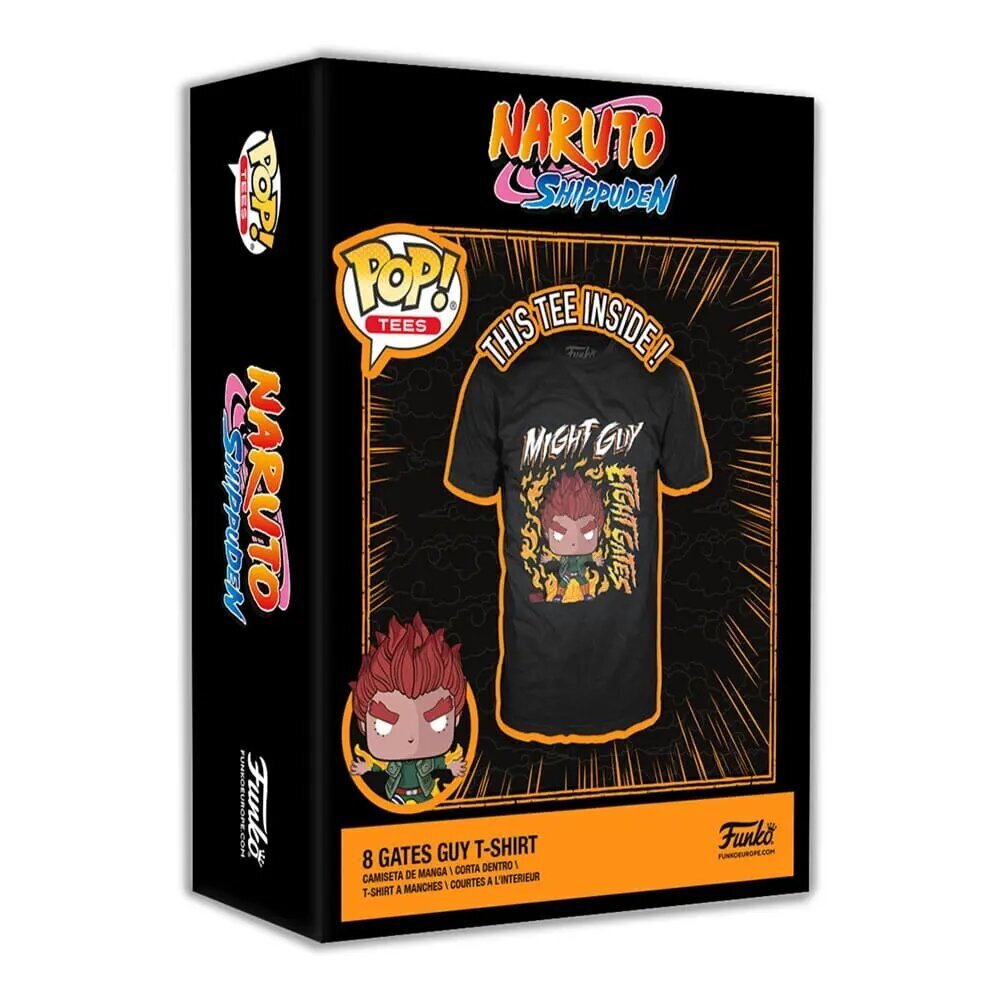 T-krekls vīriešiem Naruto Gates Guy, melns cena un informācija | Vīriešu T-krekli | 220.lv