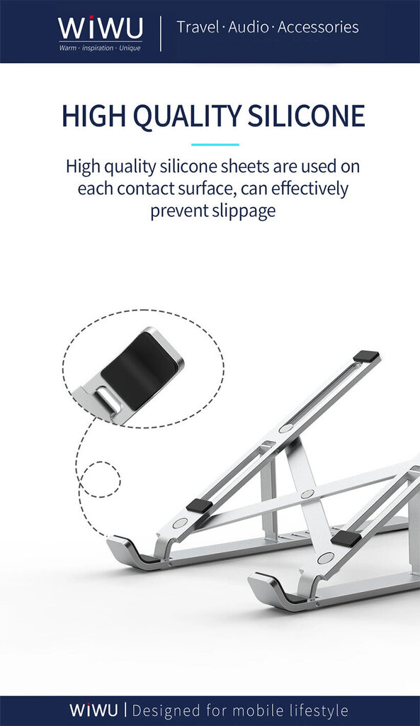 WiWU Laptop stand S400 cena un informācija | Portatīvo datoru dzesēšanas paliktņi un citi piederumi | 220.lv
